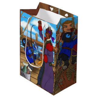 Treibholz wird zu einer Piratengeschenktasche Mittlere Geschenktüte