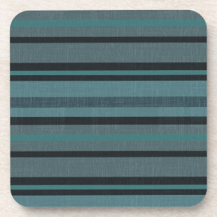 Treibstoff-aquamariner blaues Grau-Leinenblick Untersetzer