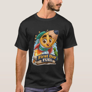 Treibstoff für den ersten Schultag Süßer Bleistift T-Shirt