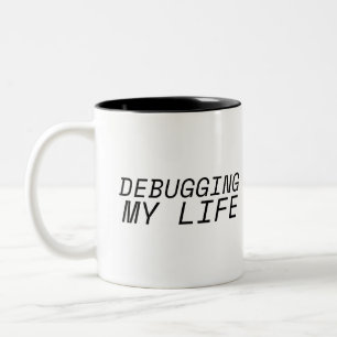 Treibstoff für die langen Nächte der Systemoptimie Zweifarbige Tasse