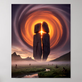 Treize Symboles : Poster de croix solaire