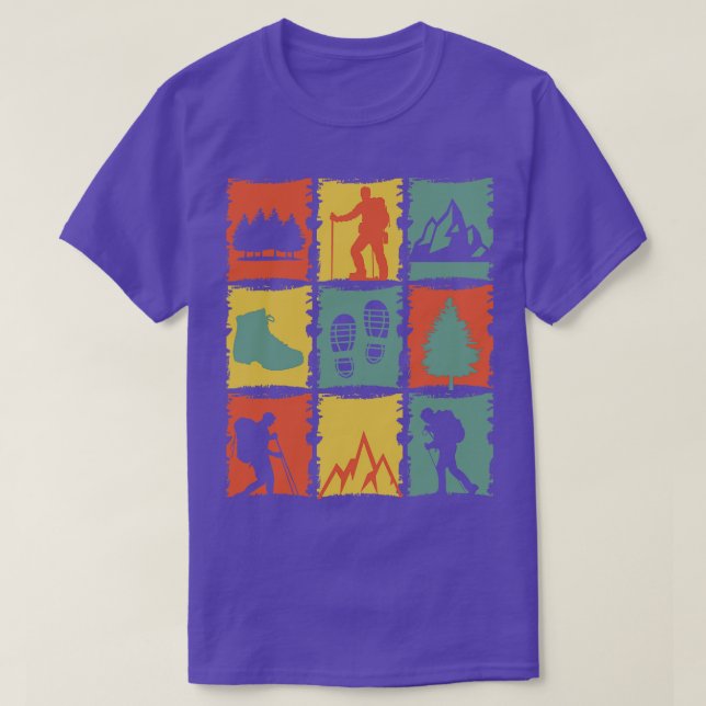 Trekking Stuff Retro T-Shirt (Design vorne)