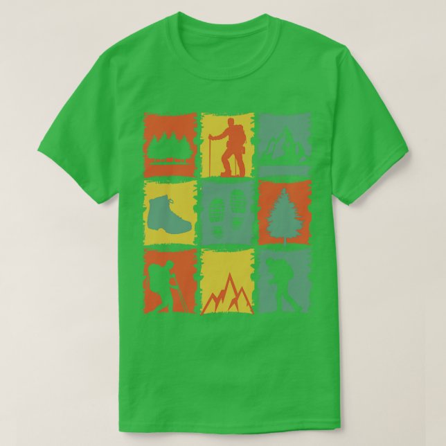 Trekking Stuff Retro T-Shirt (Design vorne)