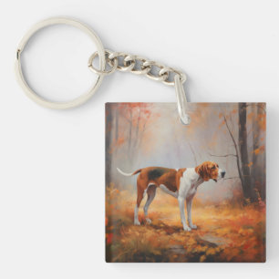 Trekking Walker Coonhound à l'automne Feuilles aut