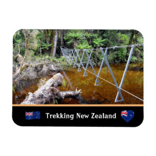 Trekking & Wire Bridges - Wildnis/ Neuseeland Magnet