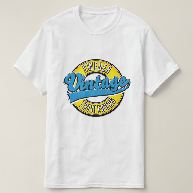 Trelleborg Schweden Vintages Logo T-Shirt (Design vorne)