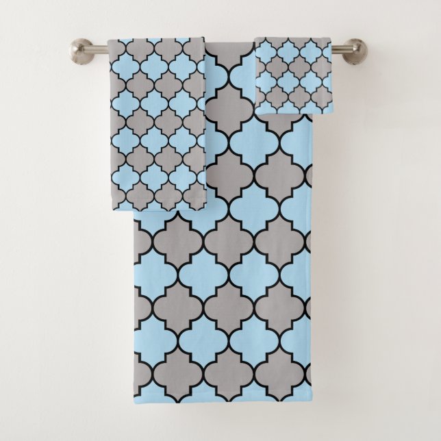 Trellis Bleu, Quatrefoil, treillis marocain (En situation)