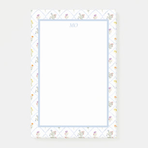 Trellis de fleurs sauvages   Post-It