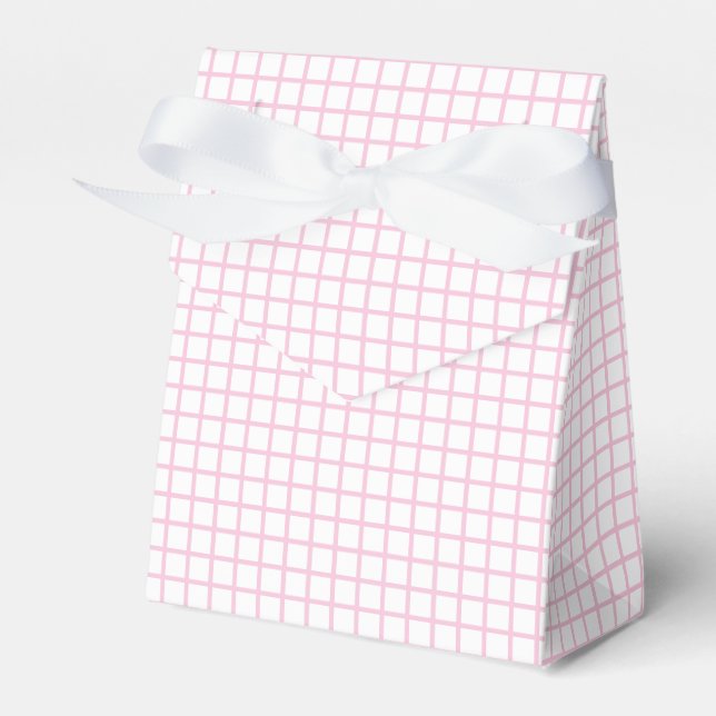 Trellis Light Pink - Weiß Geschenkschachtel (Vorderseite)