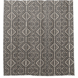 Trellis Moderne Strickplätze und Diamanten Duschvorhang