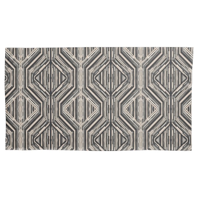 Trellis Moderne Strickplätze und Diamanten Kissenbezug (Vorderseite)