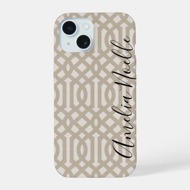 Trellis Monogramme Beige Rustique (Verso)