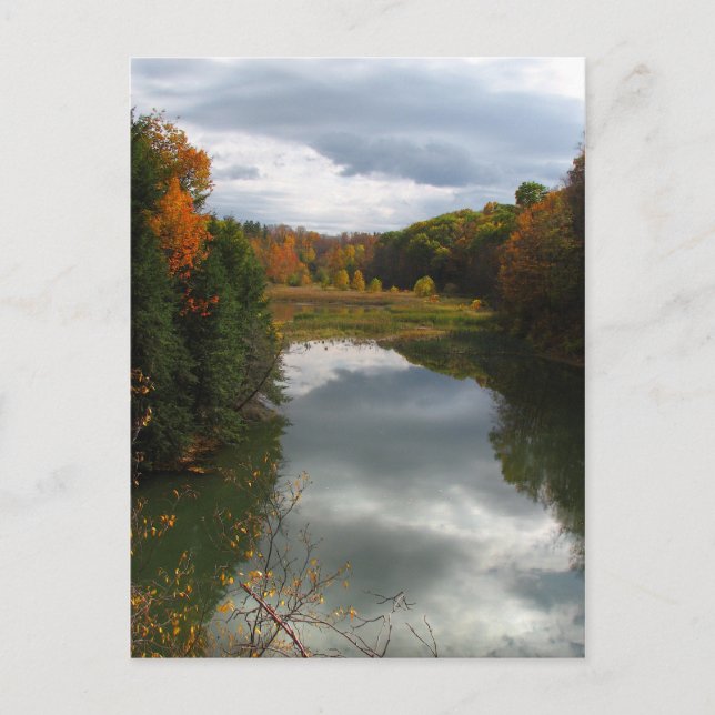 Treman Lake Postkarte (Vorderseite)