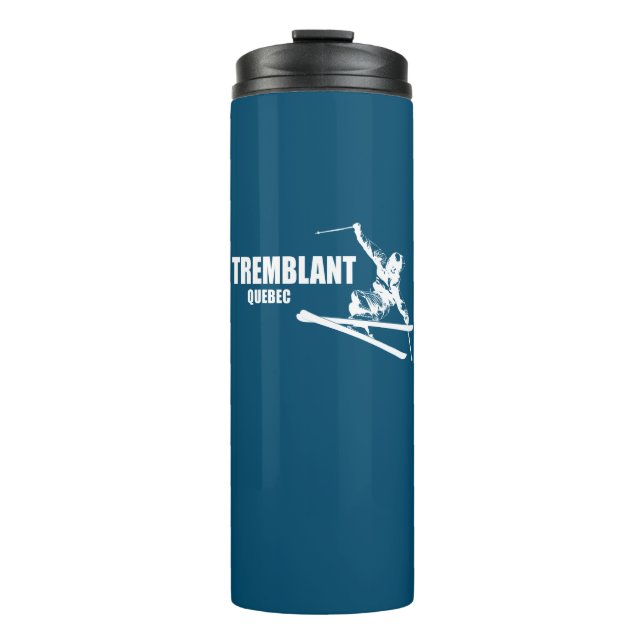 Tremblant Quebec Skier Thermosbecher (Vorderseite)