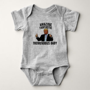 TREMENDOUS BABY TRUMP T - SHIRT JERSEY BODYSUIT