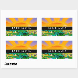 TREMENDOUS TRANQUILITY RECHTECKIGER AUFKLEBER