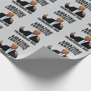 TREMENDOUS VATER TRUMP CHRISTMAS WRAPPPAPIER GESCHENKPAPIER