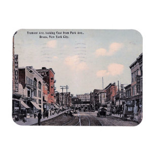 Tremont Ave, Bronx, New York, Vintag Magnet