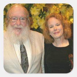 Tremper Golden Strings Kenosha Quadratischer Aufkleber