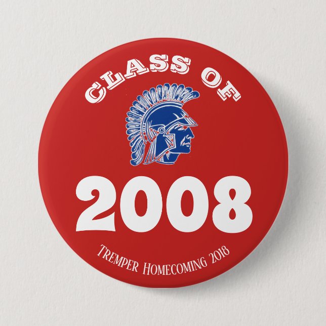 Tremper Highschool Trojan Heimkehr-Klasse Button (Vorderseite)