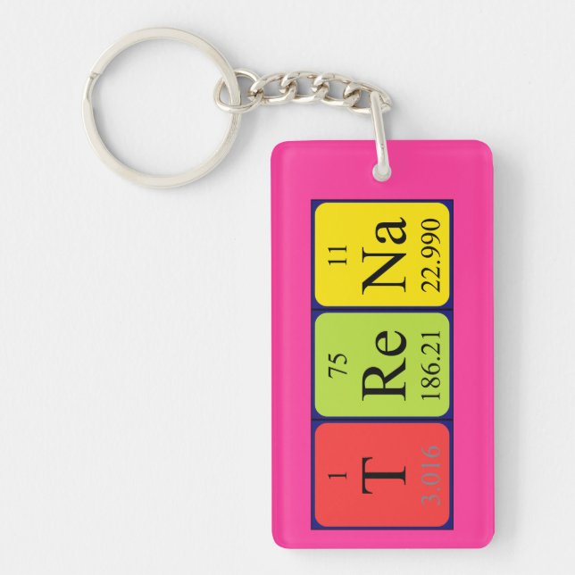 Trena Periodenschlüsselring Schlüsselanhänger (Vorderseite)