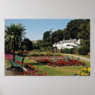 Trenance Gardens, Newquay, Cornwall, UK Blume Poster
