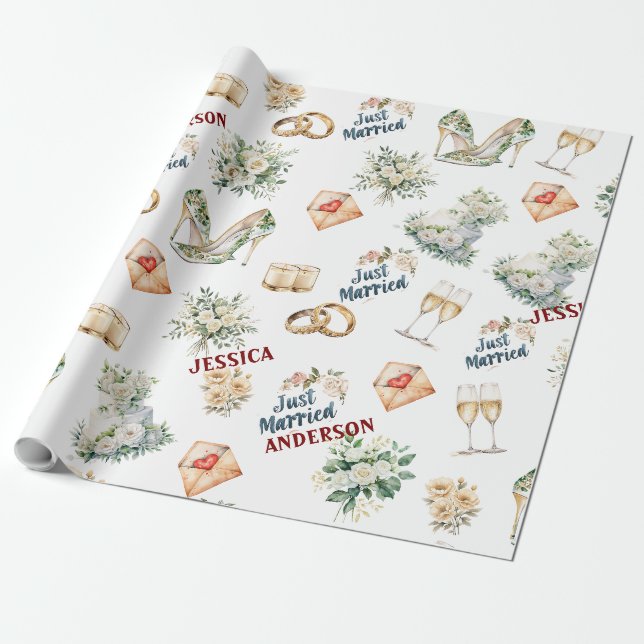 Trenby Bridal Zubehör für Hochzeiten Geschenkpapier (Ungerollt)