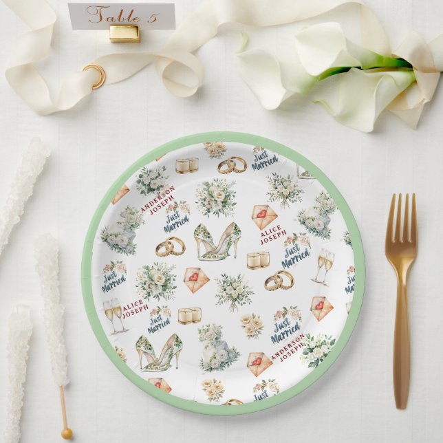 Trenby Bridal Zubehör für Hochzeiten Pappteller (Hochzeit)