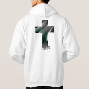 Trend Abstrakt Art Schwarz-weiß Green Hoodie
