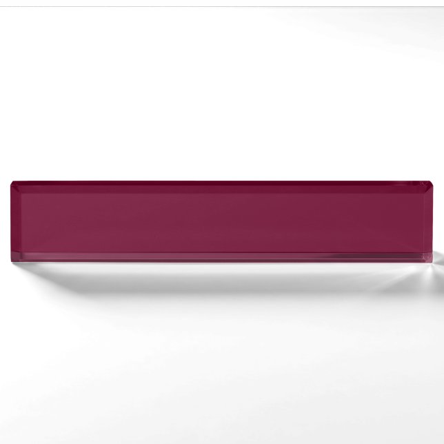 Trend Color Dark Burgundy Namensplatte Namensplakette (Vorderseite)