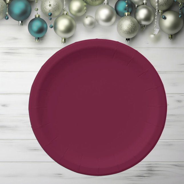 Trend Color Dark Burgundy Pappteller (Von Creator hochgeladen)