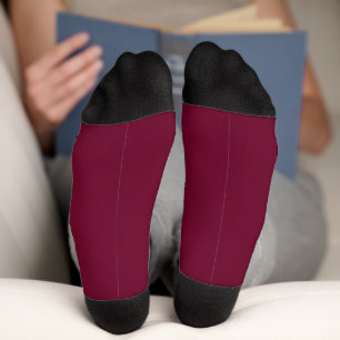 Trend Color - Dunkle Burgundy Socken