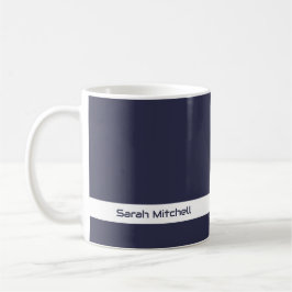 Trend Color - Navy Blue Name Tasse
