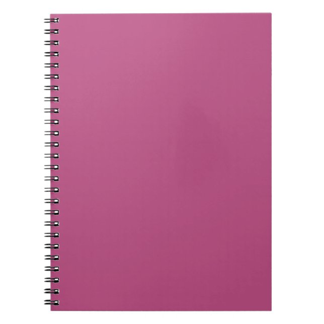 Trend Color - Rosa Lila Berry Solid Notebook Notizblock (Vorderseite)