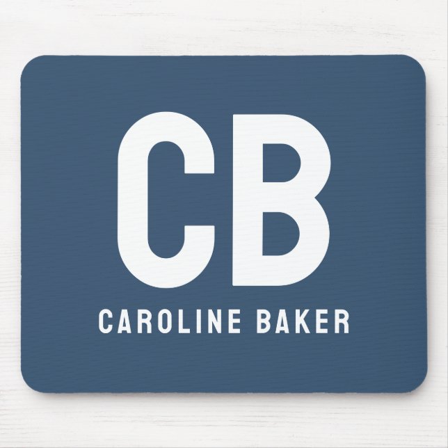 Trend Color Serious Blue Name Mousepad (Vorne)