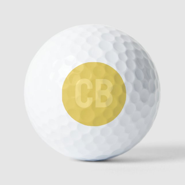 Trend Color Soft Gelbe Golfbälle (Vorderseite)