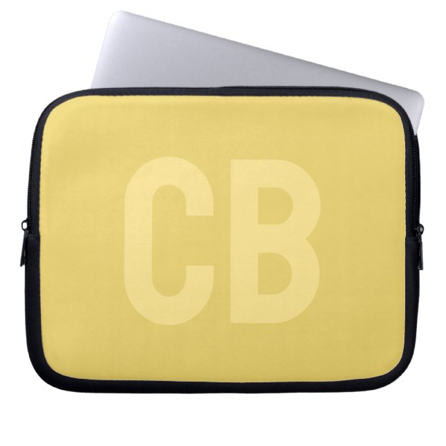 Trend Color Soft Gelber Notebookschlauch Laptopschutzhülle (Vorderseite)
