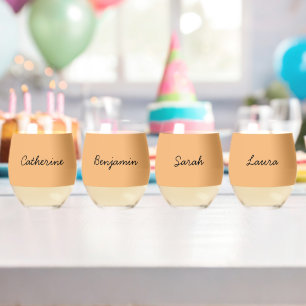 Trend Color Soft Orange Personalizable Gläser