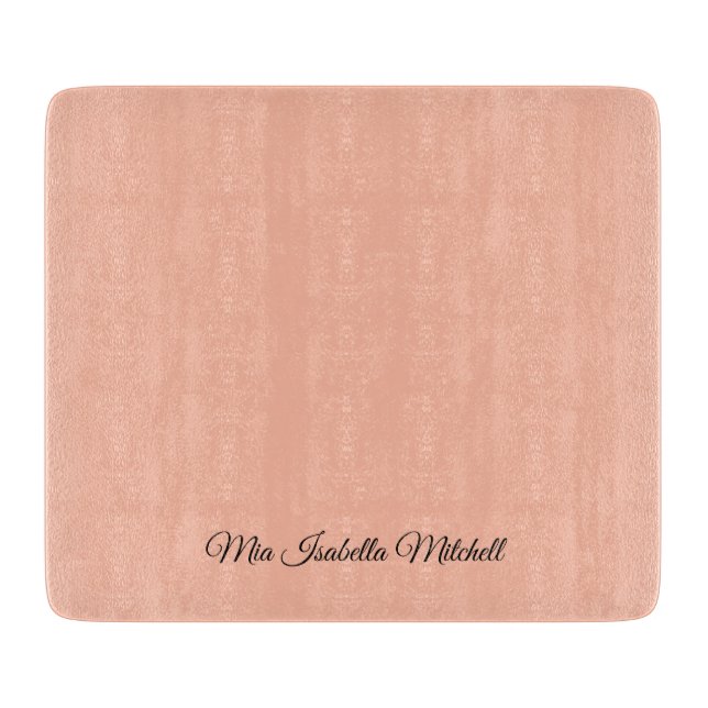 Trend Color Soft Peach Cutting Board Schneidebrett (Vorderseite)