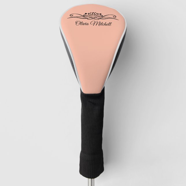 Trend Color Soft Peach Golf Head Cover Golf Headcover (Vorderseite)