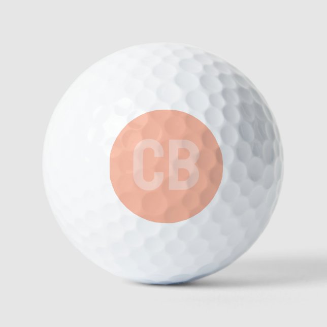 Trend Color Soft Peach Golfbälle (Vorderseite)