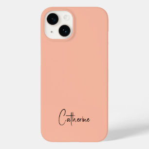 Trend Color Soft Peach Minimalistisch Case-Mate iPhone 14 Hülle