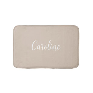 Trend Color Soft Taupe Name Bath Mat Badematte