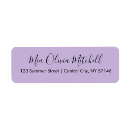 Trend Color Soft Violet Elegante Adressetiketten