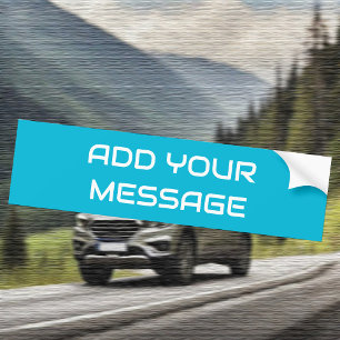 Trend Color Vivid Cyan Fett Text Autoaufkleber