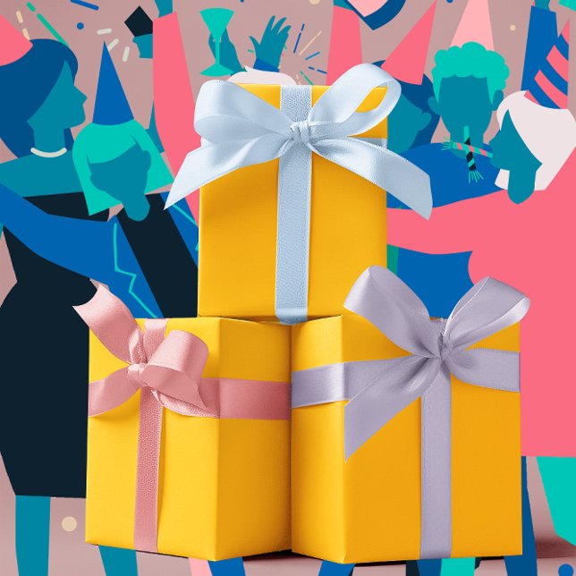 Trend Colors - Gelborange S Geschenkpapier Set (Von Creator hochgeladen)