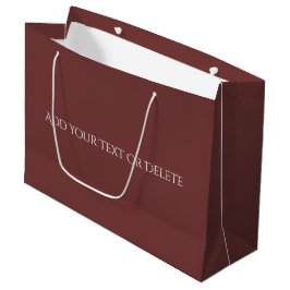 Trend Colors - Mahogany Brown Große Geschenktasche Geschenktüte