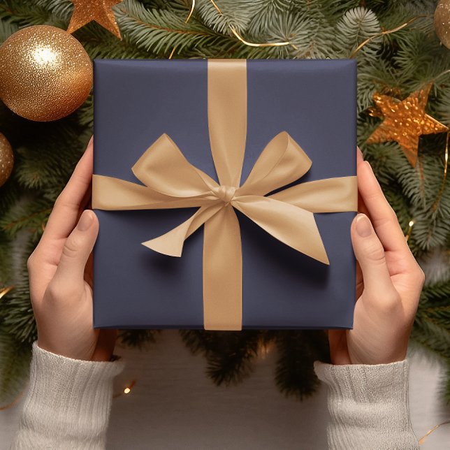 Trend Colors - Navy Blue Color - Solid Roll Geschenkpapier (Von Creator hochgeladen)