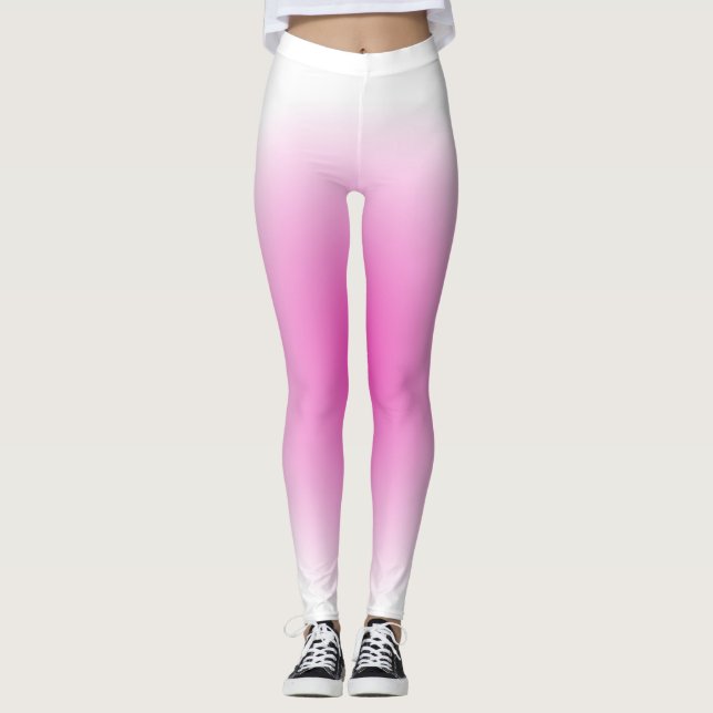 Trend Elegante Moderne Vorlage Rosa strahlende Fra Leggings (Vorderseite)