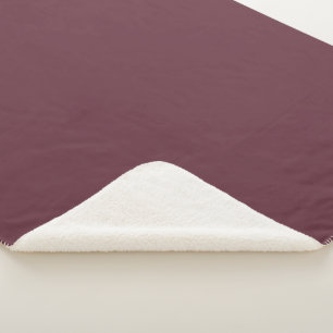 Trend Farbe - Dunkelroter Wein Sherpa Decken